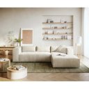 BROM modern kordbársony kanapé - beige - 260cm