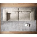 SIRPIO modern kordbársony kanapé - beige - 266cm