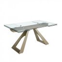 GALERA modern bővíthető üveg étkezőasztal - 160-240cm