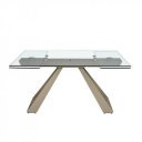 GALERA modern bővíthető üveg étkezőasztal - 160-240cm