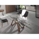 MORELLA design bővíthető üveg étkezőasztal - 160-240cm