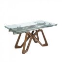 MORELLA design bővíthető üveg étkezőasztal - 160-240cm