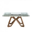 MORELLA design bővíthető üveg étkezőasztal - 160-240cm