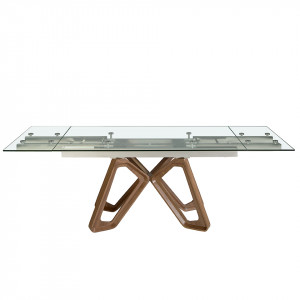 MORELLA design bővíthető üveg étkezőasztal - 160-240cm