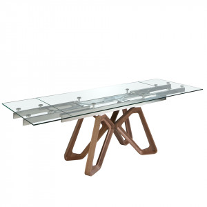 MORELLA design bővíthető üveg étkezőasztal - 160-240cm
