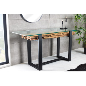 BARRACUDA-II design teakfa konzolasztal - 150cm INVICTA