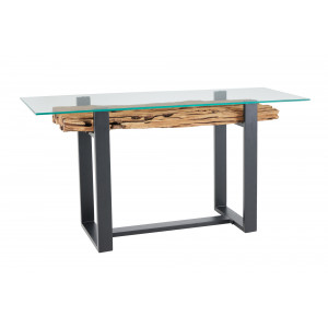 BARRACUDA-II design teakfa konzolasztal - 150cm