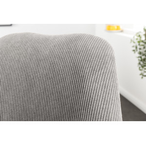 SCANDINAVIA design kordbársony szék - szürke