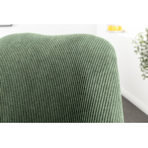 SCANDINAVIA design kordbársony szék - zöld