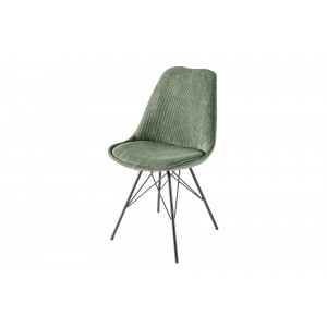 SCANDINAVIA design kordbársony szék - zöld
