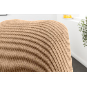 SCANDINAVIA design kordbársony szék - beige