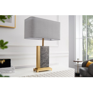 ELEGANCIA design asztali lámpa - szürke márvány