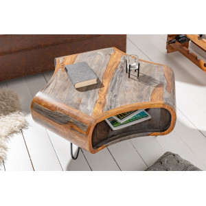 ORGANIC LIVING rózsafa dohányzóasztal - 60cm INVICTA