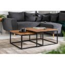 ELEMENTS tömör rózsafa dohányzóasztal szett - 65cm