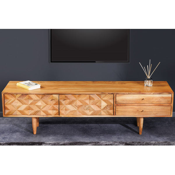 MATERA modern akác TV-szekrény - 145cm