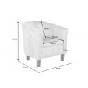 HEMINGWAY modern fotel - beige