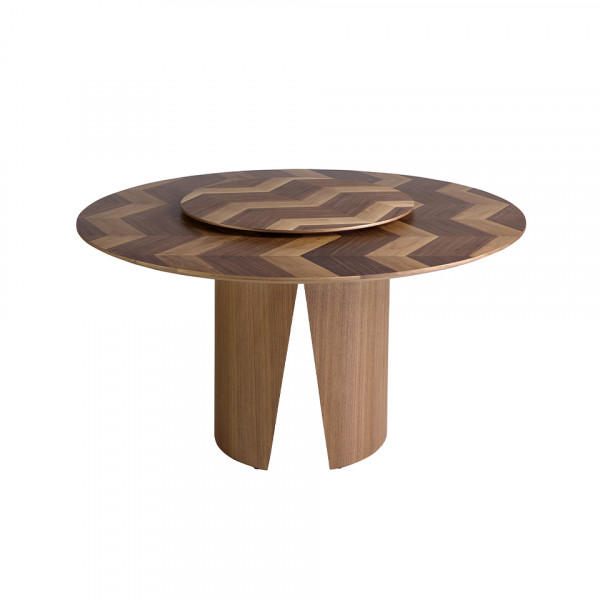 SOTILLO prémium kerek étkezőasztal - dió - 150cm