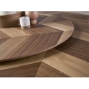SOTILLO prémium kerek étkezőasztal - dió - 150cm