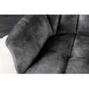 PAPILLON modern bársony ülőpad - 165cm - szürke