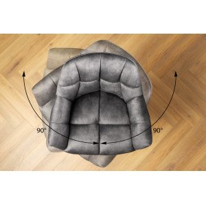 PAPILLON design forgatható bárszék - szürke INVICTA