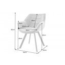 DUTCH COMFORT design forgatható szék - bordó
