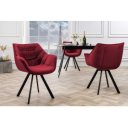 DUTCH COMFORT design forgatható szék - bordó