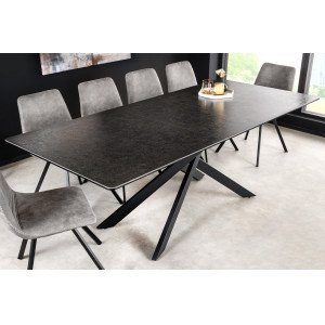 ALPINE bővíthető étkezőasztal - antracit - 160-200cm INVICTA