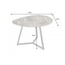 MARVELOUS exkluzív kerámia dohányzóasztal - 70cm