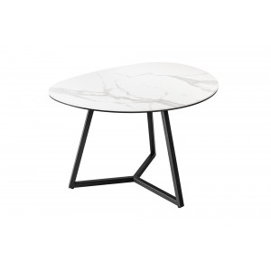 MARVELOUS exkluzív kerámia dohányzóasztal - 70cm - fehér