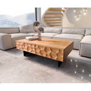 SOLUNA prémium akác dohányzóasztal - 120cm bútor