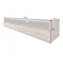 MAMMUT tömör akácfa fali TV-szekrény - 160cm