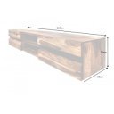 AMAZONAS design rózsafa fali TV-szekrény - 160cm