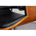 MANHATTEN design forgószék - fekete/dió