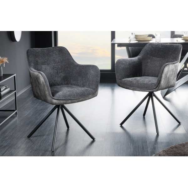 VERONA design forgatható szék - szürke