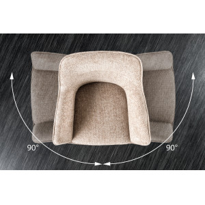 VERONA-II design forgatható szék - beige