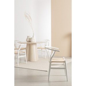NAVIEN kerek mangófa étkezőasztal - 120cm BIZZOTTO