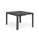 MILTON prémium bővíthető kültéri étkezőasztal -149/97cm - antracit/taupe/fehér
