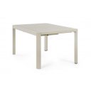MILTON prémium bővíthető kültéri étkezőasztal -149/97cm - antracit/taupe/fehér