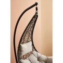 HONDURAS design függőfotel - fekete/szürke