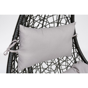 HONDURAS design függőfotel - fekete/szürke
