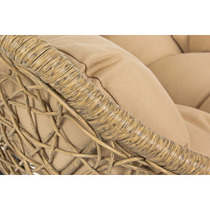 HONDURAS design függőfotel - fekete/beige