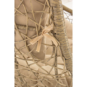 HONDURAS design függőfotel - fekete/beige