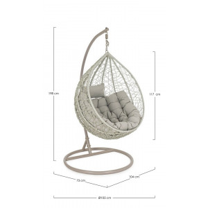 JALISCO design függőfotel - szürke