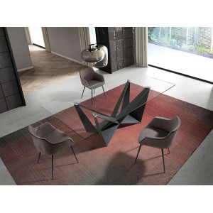 MIGUEL design étkezőasztal - 240cm - fekete