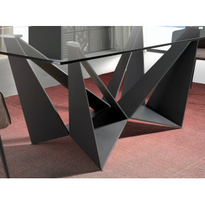 MIGUEL design étkezőasztal - 240cm - fekete