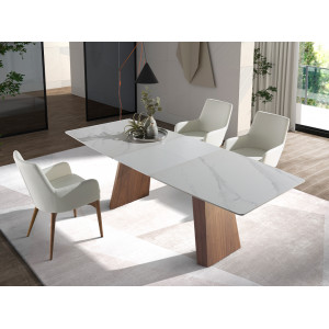 QUINTO design bővíthető kerámia étkezőasztal - 180-230cm ANGEL CERDA