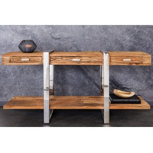 BARRACUDA STAR modern teakfa konzolasztal 140cm INVICTA