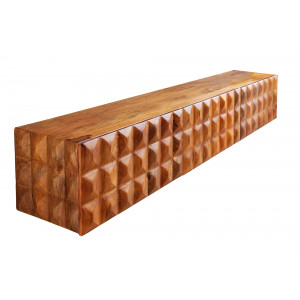 VULCANO design mangófa fali TV-szekrény - 160cm