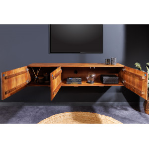 VULCANO design mangófa fali TV-szekrény - 160cm