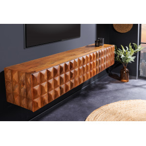 VULCANO design mangófa fali TV-szekrény - 160cm INVICTA